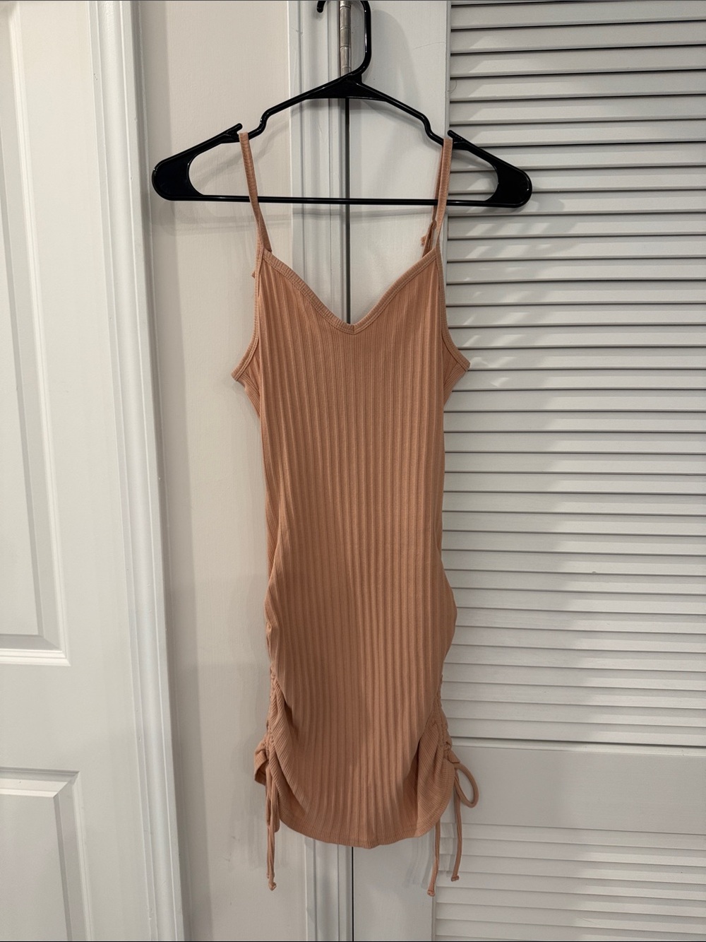 Steve Madden Ribbed Spaghetti Strap Bodycon Dress